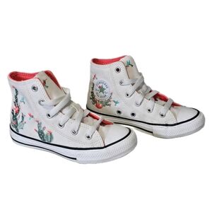 Converse | Shoes | Chuck Taylor All Star High Ps Succulent Embroidery Girl  Sz 2 Cactus Hummingbird | Poshmark